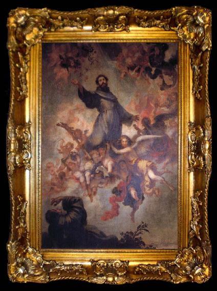 framed  Francisco de Herrera the Younger Stigmatization of St.Francis, ta009-2